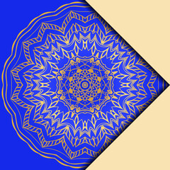 Mandala design elements. Invite templates . Wedding invitation, thank you card, save card, baby shower. Vector illustration.