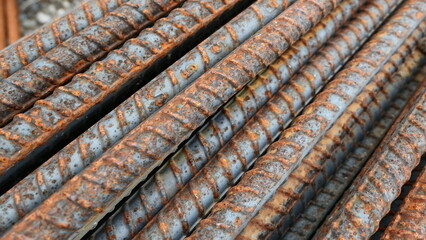 old rusty metal bars background texture or wallpaper