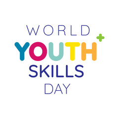 Design for celebrating World Youth Skills Day in Vector Illustration.