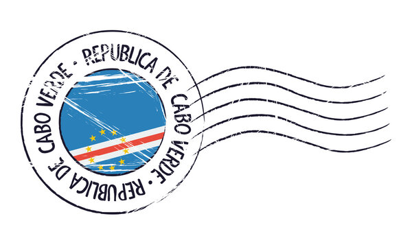 Cape Verde grunge postal stamp