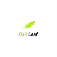 oak leaf logo illustration template