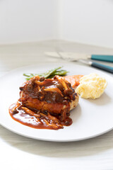 おからハンバーグ with 付け合わせ