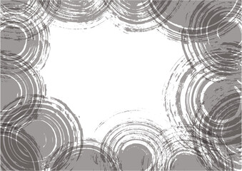 筆で書いた円の背景素材