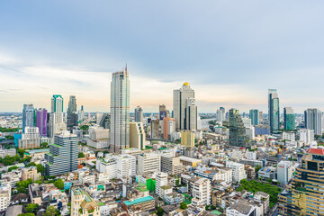 Fototapeta na wymiar Bangkok, Thailand - 25 June 2020 : Beautiful architecture building around bangkok city in Thailand