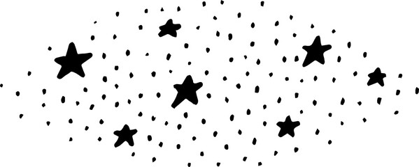 Obraz premium Hand drawn Sparkles Illustration