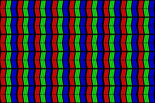 Seamless texture of the S-IPS and AS-IPS LCD screen with red, green and blue pixels