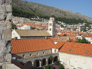 Fototapeta na wymiar Architecture in the old town of Dubrovnik, Croatia