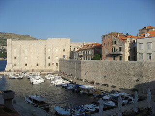 The  coast of the old town of Dubrovnik, Croatia
