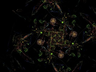 Imaginatory fractal background Image