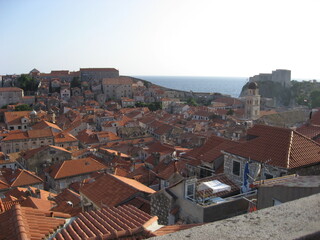 View on the old town of Dubrovnik