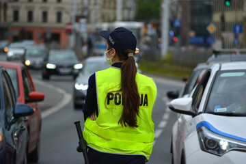 Policjantka na służbie.  © FotoDax