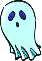 vector illustration of ghost