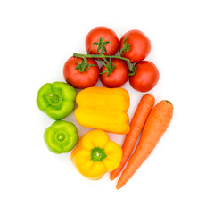Organic fresh vegetables background.