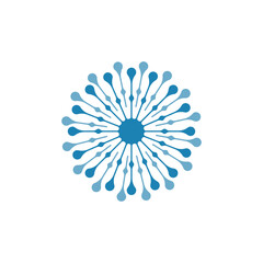 Dandelion vector icon design