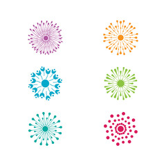 Dandelion vector icon design