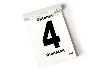  4 Oktober 2022
