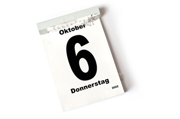 6  Oktober 2022