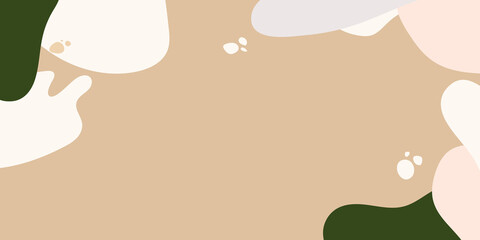 Abstract background vector with liquid line arts, Memphis style, Organic shape. Creative pattern with hand drawn shapes. Design background for social media post, cover, print and wallpaper