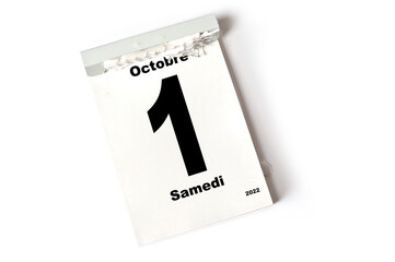  1 Octobre 2022