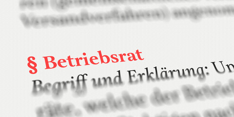 Betriebsrat, rechtlich