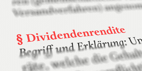 Dividendenrendite rechtlich