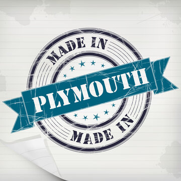 Stamp rubber Plymouth