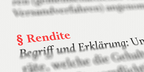 Rendite im Lexikon