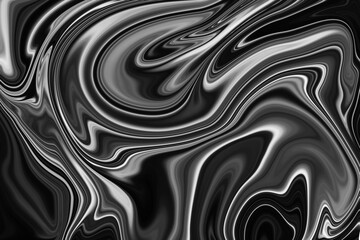 Liquid  black and white marble background. 
