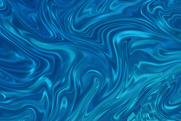 Liquid  blue marble background. 