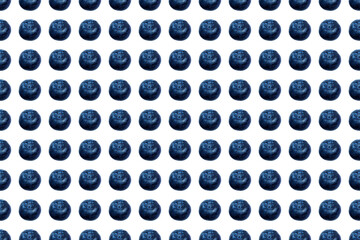 Blueberry seamless pattern, Blueberries berries isolated on white  background for design or packaging