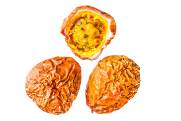 dried apricots isolated on white background