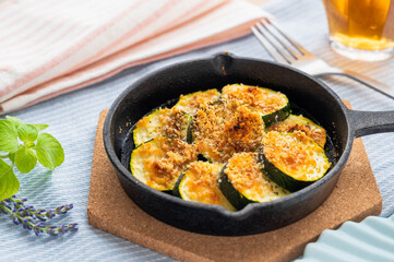 ズッキーニのチーズ焼き