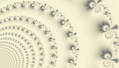 Abstract computer generated meditative fractal design background