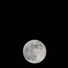 Full moon in the night sky, Great super moon in sky