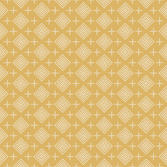 Gold background, seamless wallpaper, geometric pattern. Vector graphics