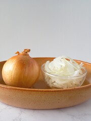 玉ねぎと玉ねぎスライス