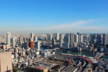 Fototapeta premium 汐留から東京湾を一望