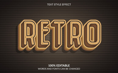 Editable Text Effect, Retro Text Style