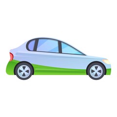 Hybrid vehicle icon. Cartoon of hybrid vehicle vector icon for web design isolated on white background