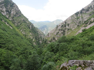 The precious image of high mountain landscape in Spain