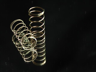 Metal spring round helical spiral reflection elastic