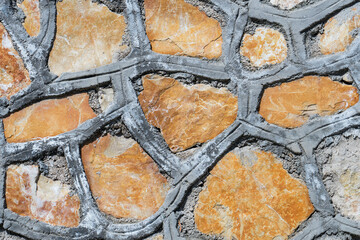 Fototapeta premium Close-up of stone wall background 