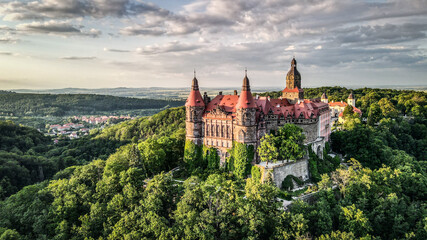 Książ Castle in Lower Silesia, Poland - obrazy, fototapety, plakaty