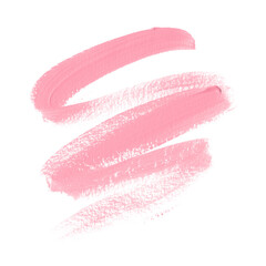 Pink lipstick smudge trace isolated on white background. Vector. Perfect beauty element design. - obrazy, fototapety, plakaty