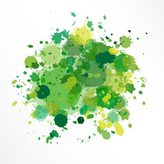 vector illustration of green background  in grunge style - 360634140