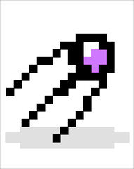 Fototapeta premium Set of pixel icons.