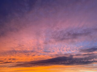 sunset in the sky