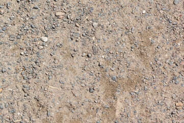 Background of sand, earth and stones.
