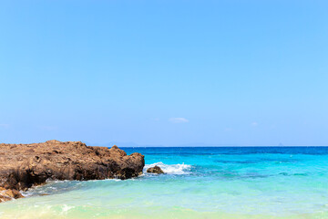 The beauty of the Andaman Sea. Mai Ton Island,  Phuket, Thailand with soft-focus and over light