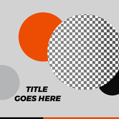 social media template circle design 